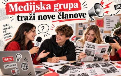 Medijska grupa naše škole traži nove članove